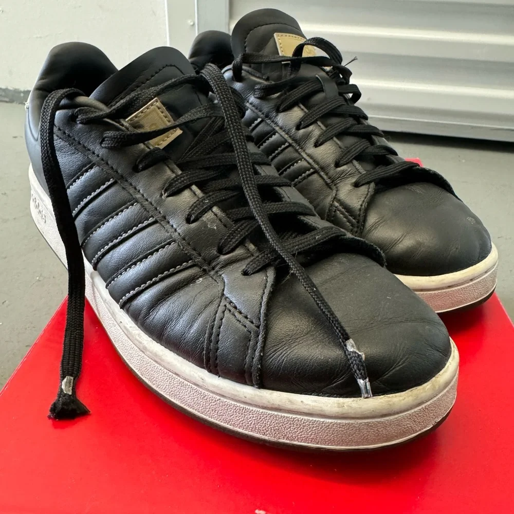 Black adidas mens Grand Court Sneaker - Picture 11 of 12